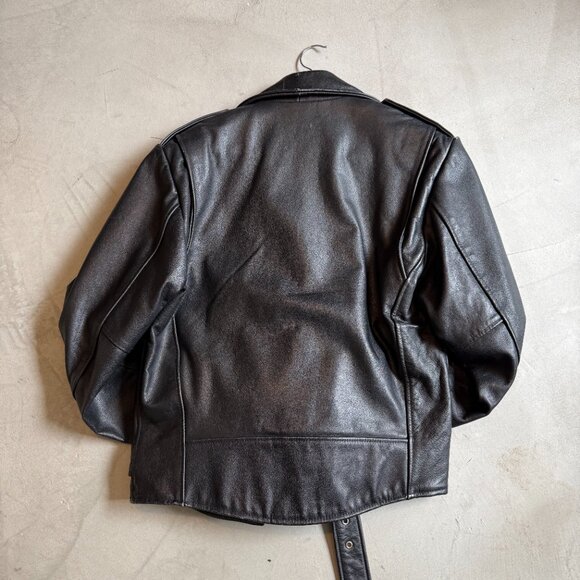 Vintage Open Road Black Leather Jacket - Picture 3 of 5